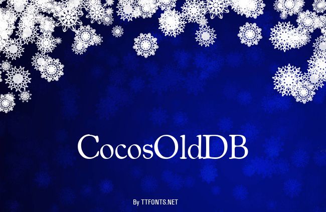 CocosOldDB example