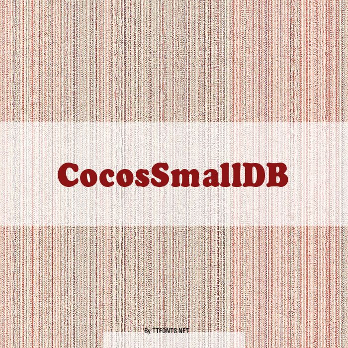CocosSmallDB example