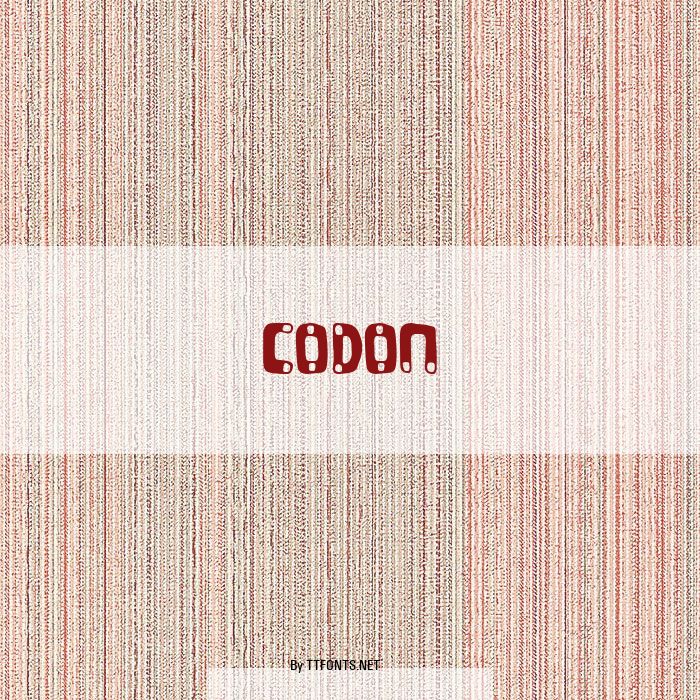 CODON example