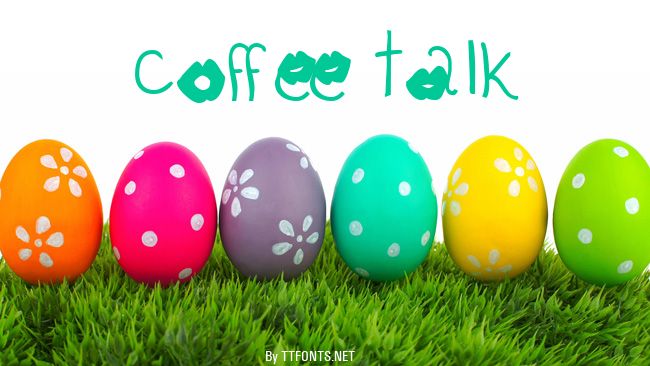coffee talk example