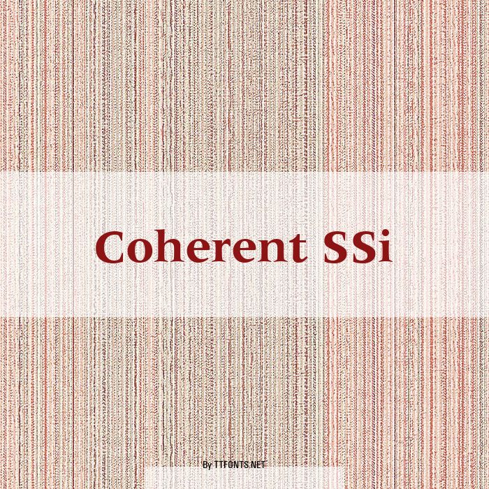 Coherent SSi example