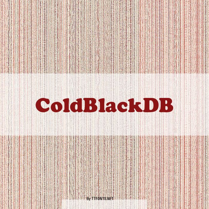 ColdBlackDB example