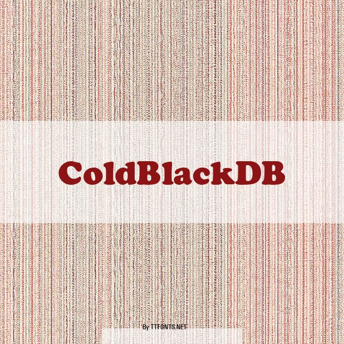 ColdBlackDB example