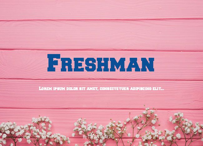 Freshman example