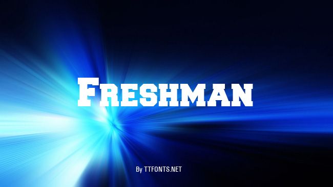 Freshman example