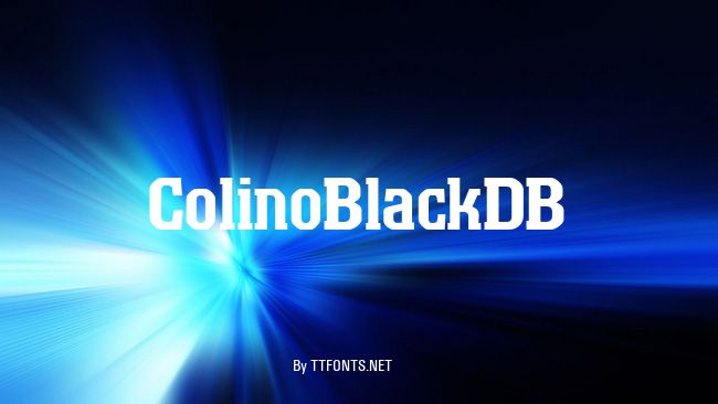ColinoBlackDB example