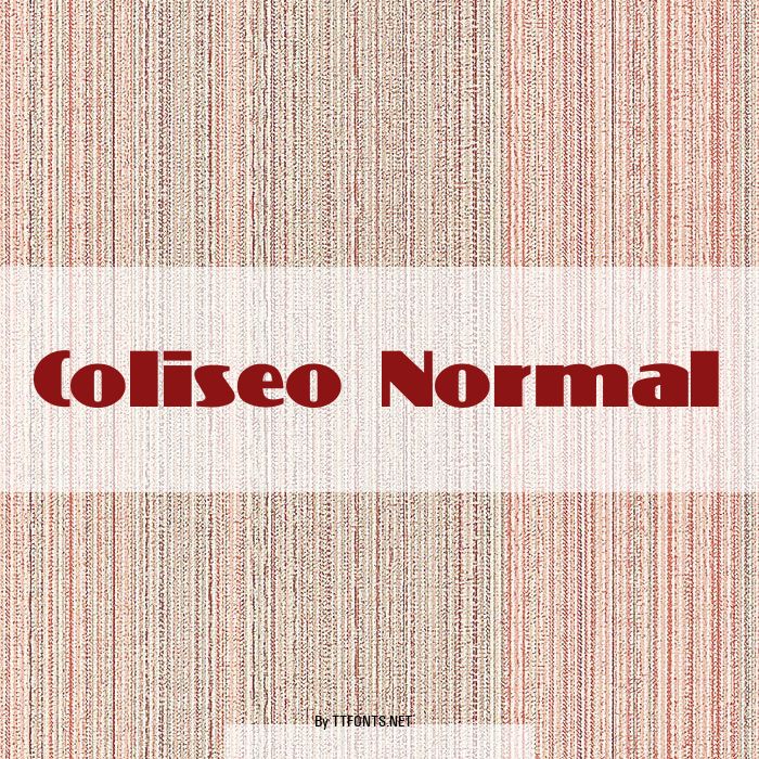 Coliseo-Normal example