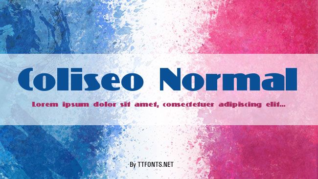Coliseo-Normal example
