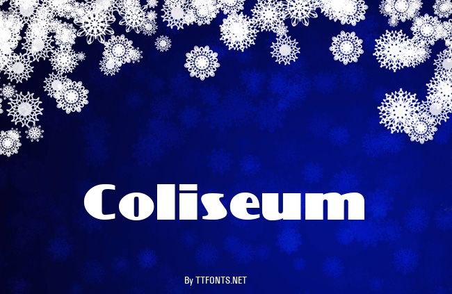 Coliseum example