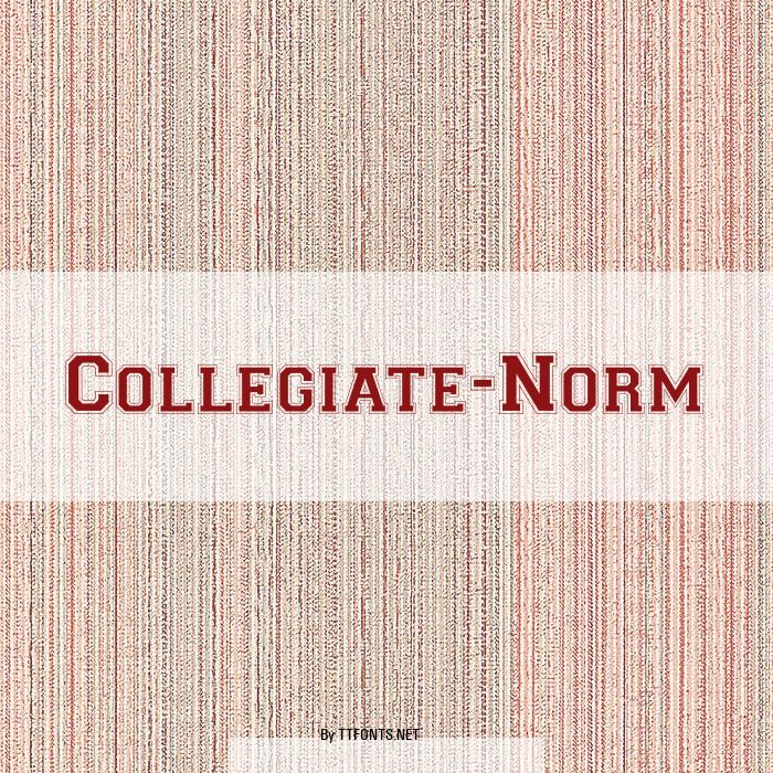 Collegiate-Norm example