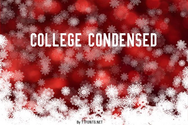 College Condensed example