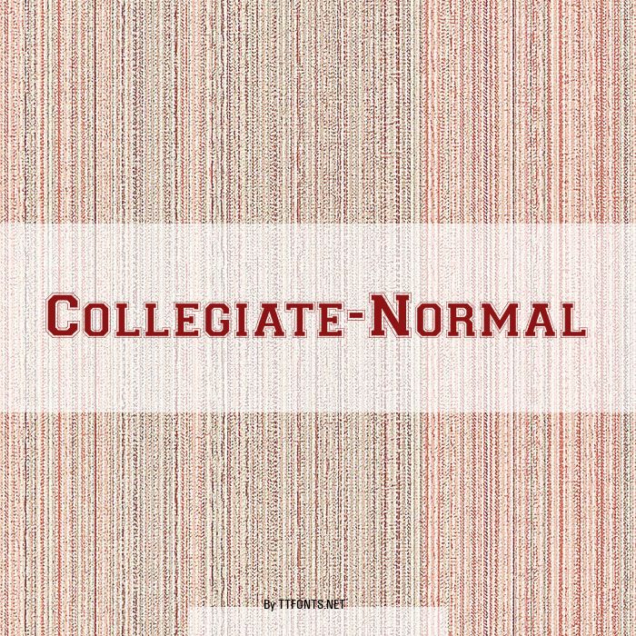 Collegiate-Normal example
