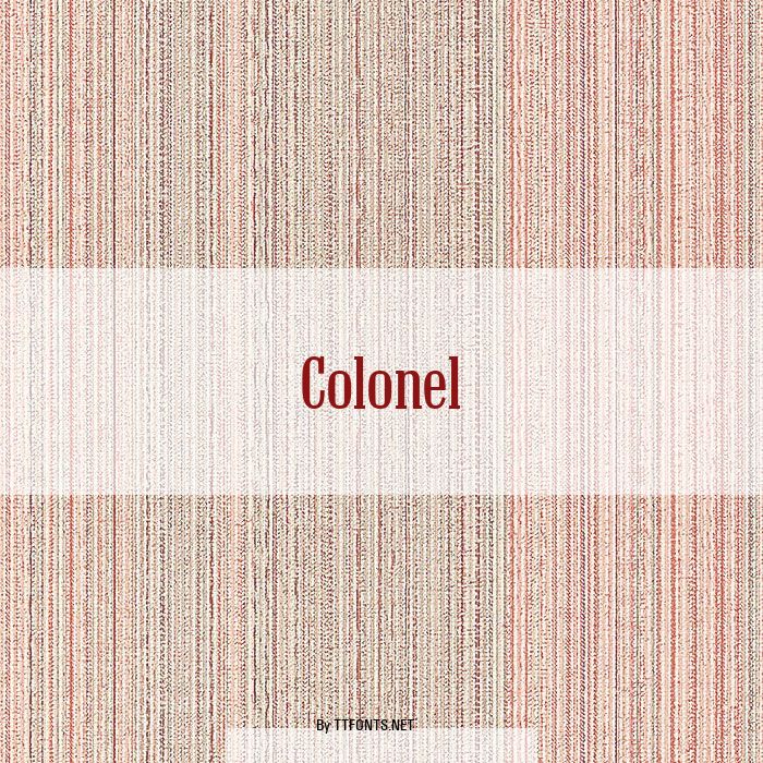 Colonel example