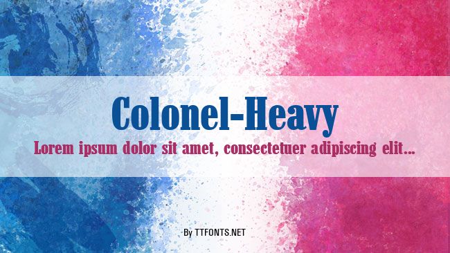 Colonel-Heavy example