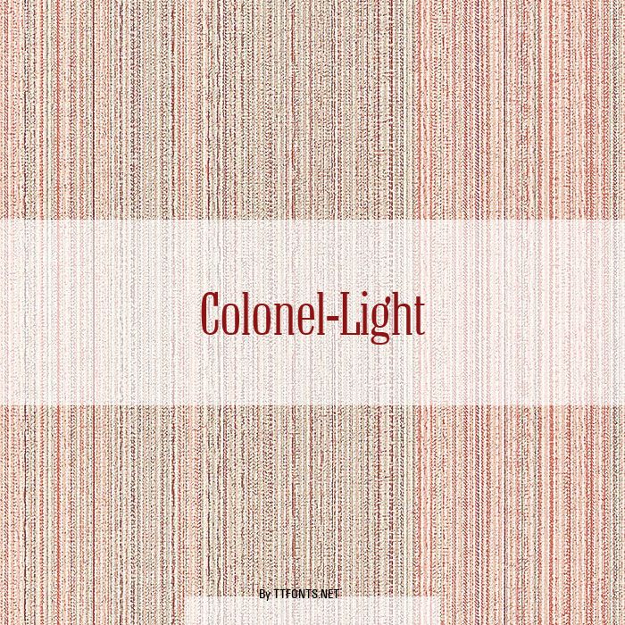 Colonel-Light example