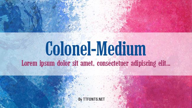 Colonel-Medium example