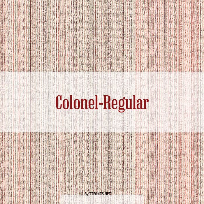 Colonel-Regular example