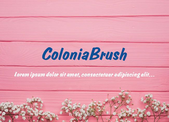 ColoniaBrush example