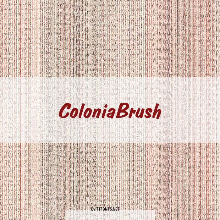 ColoniaBrush example