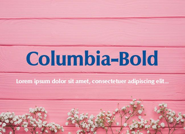 Columbia-Bold example