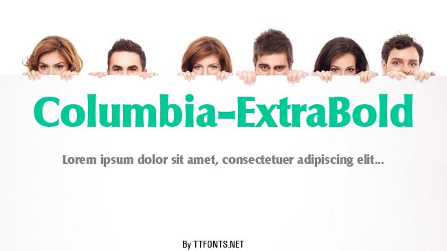 Columbia-ExtraBold example