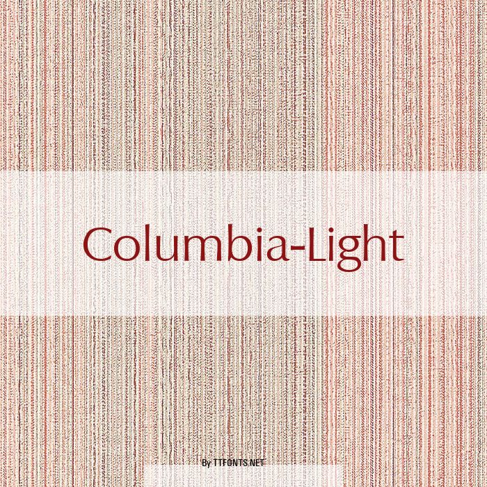 Columbia-Light example