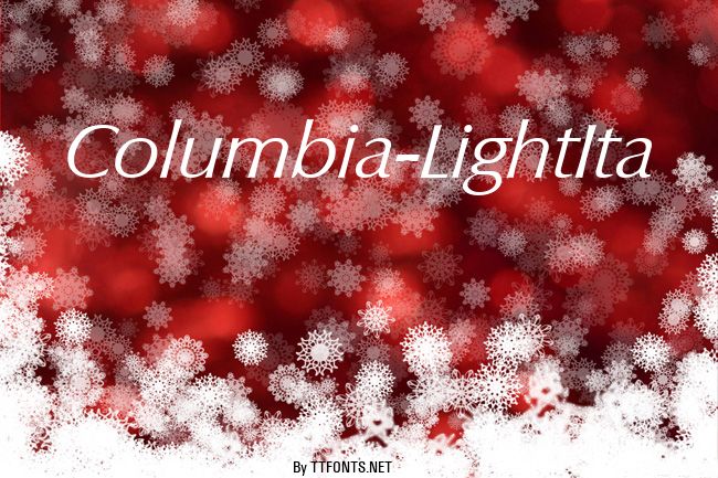 Columbia-LightIta example