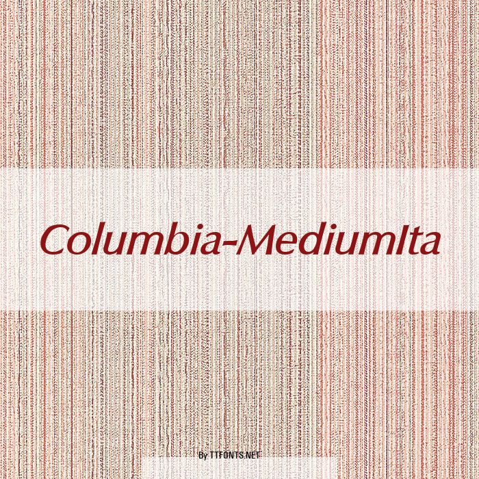 Columbia-MediumIta example