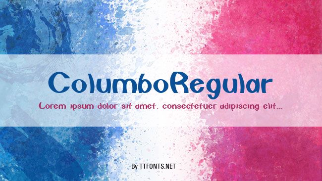 ColumboRegular example