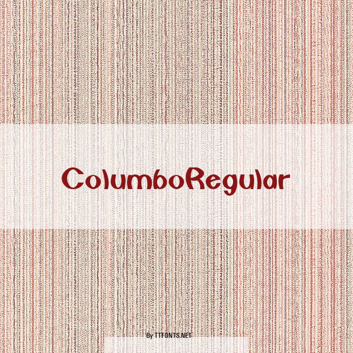 ColumboRegular example