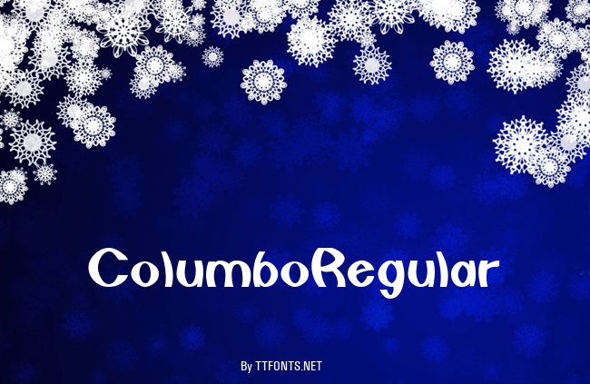 ColumboRegular example