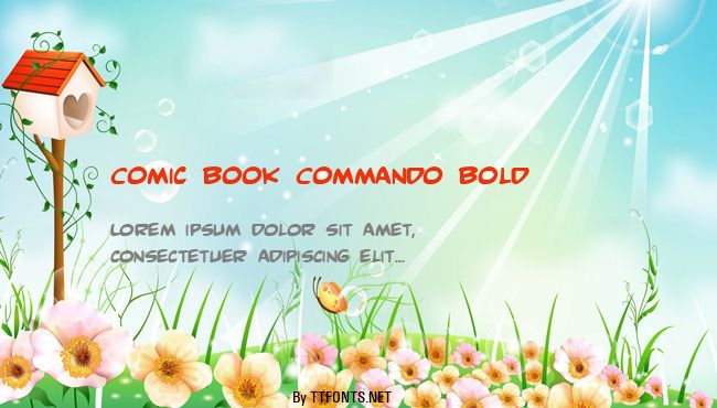 Comic Book Commando Bold example