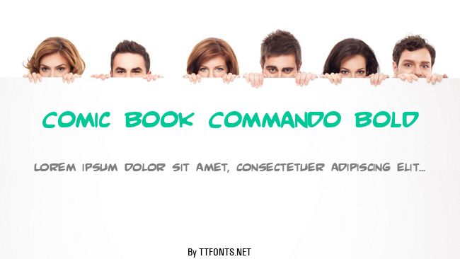 Comic Book Commando Bold example