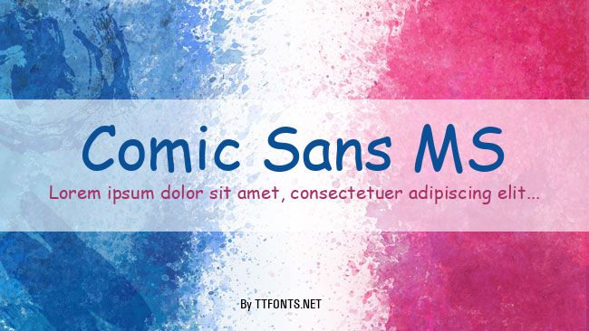 Comic Sans MS example