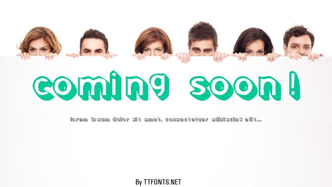 Coming Soon! example