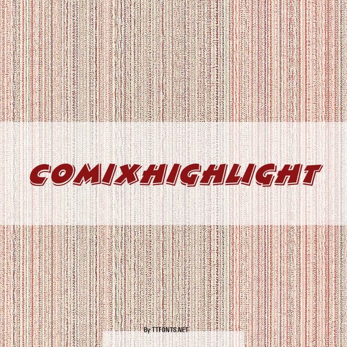 ComixHighlight example