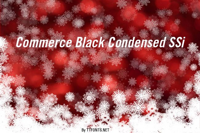 Commerce Black Condensed SSi example