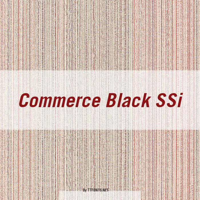 Commerce Black SSi example
