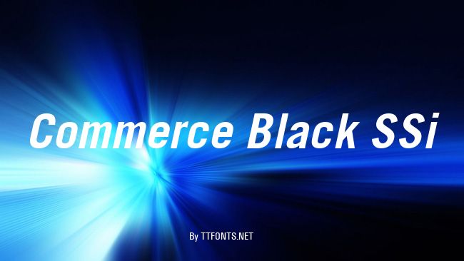 Commerce Black SSi example