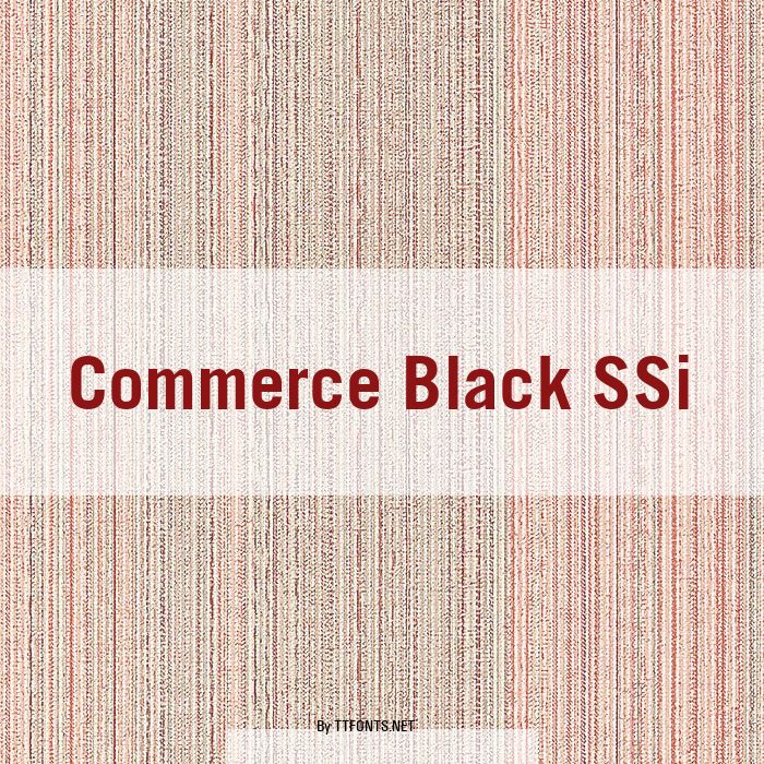 Commerce Black SSi example
