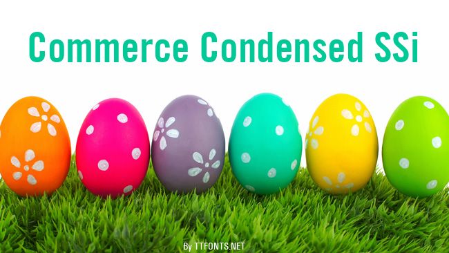 Commerce Condensed SSi example