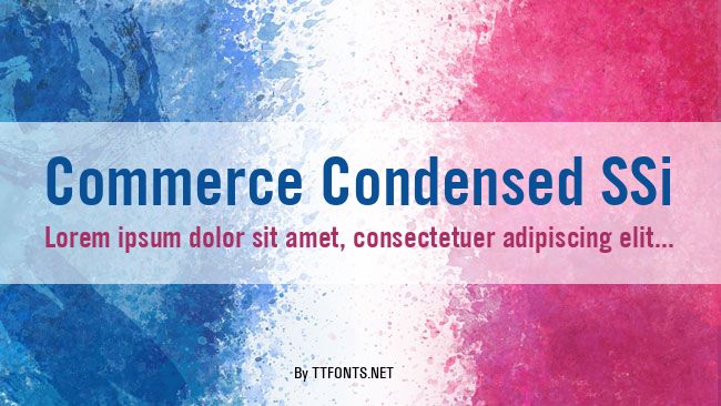 Commerce Condensed SSi example