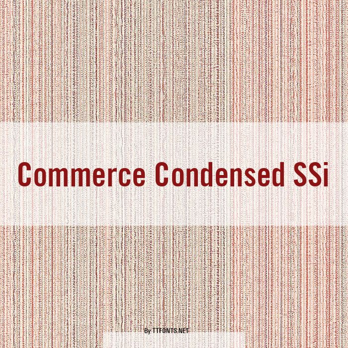 Commerce Condensed SSi example