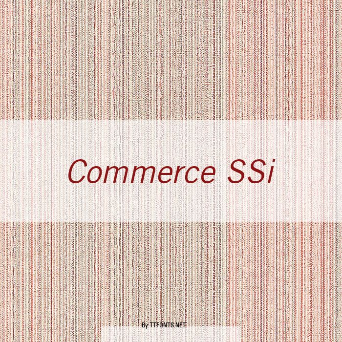 Commerce SSi example