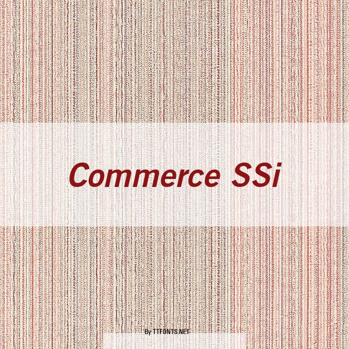 Commerce SSi example