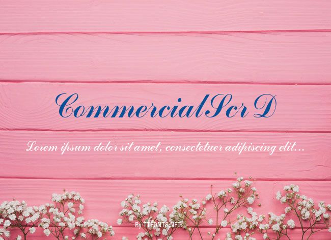 CommercialScrD example