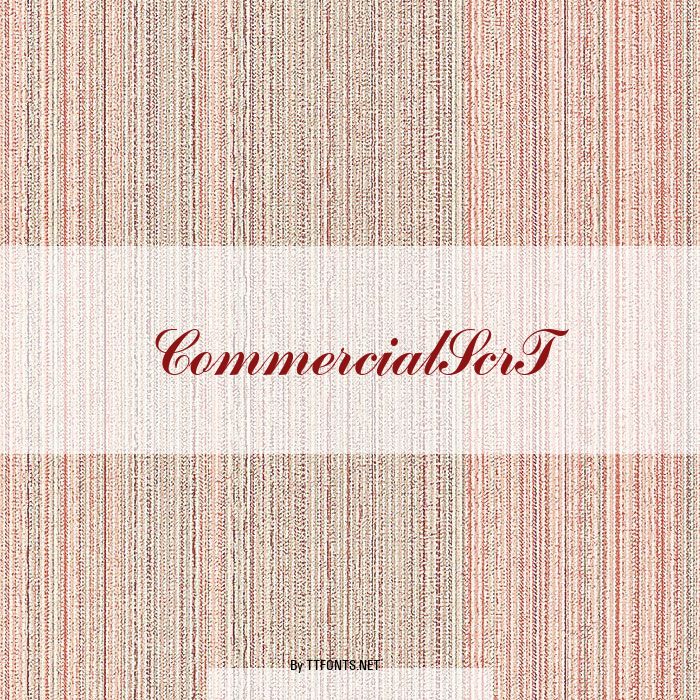 CommercialScrT example