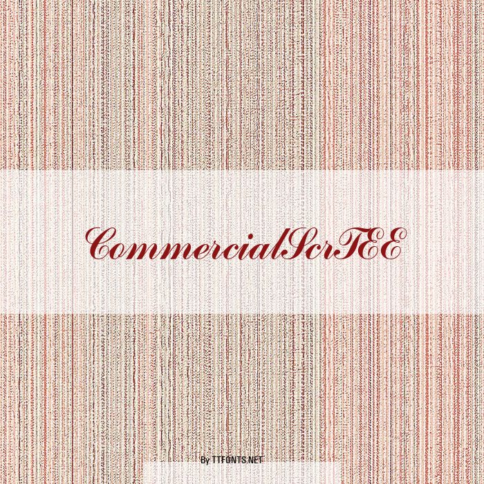 CommercialScrTEE example