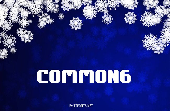 COMMON6 example