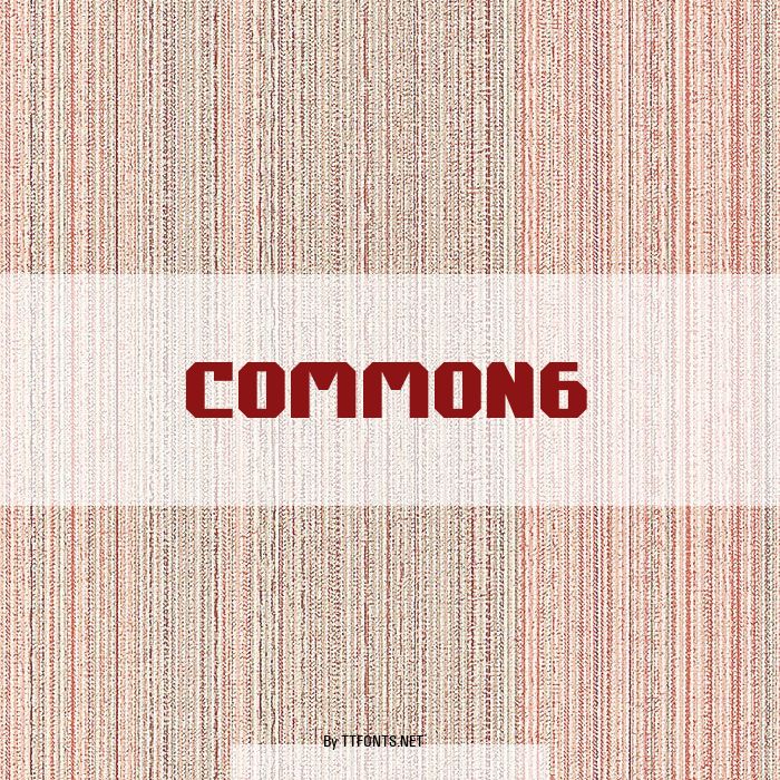 COMMON6 example